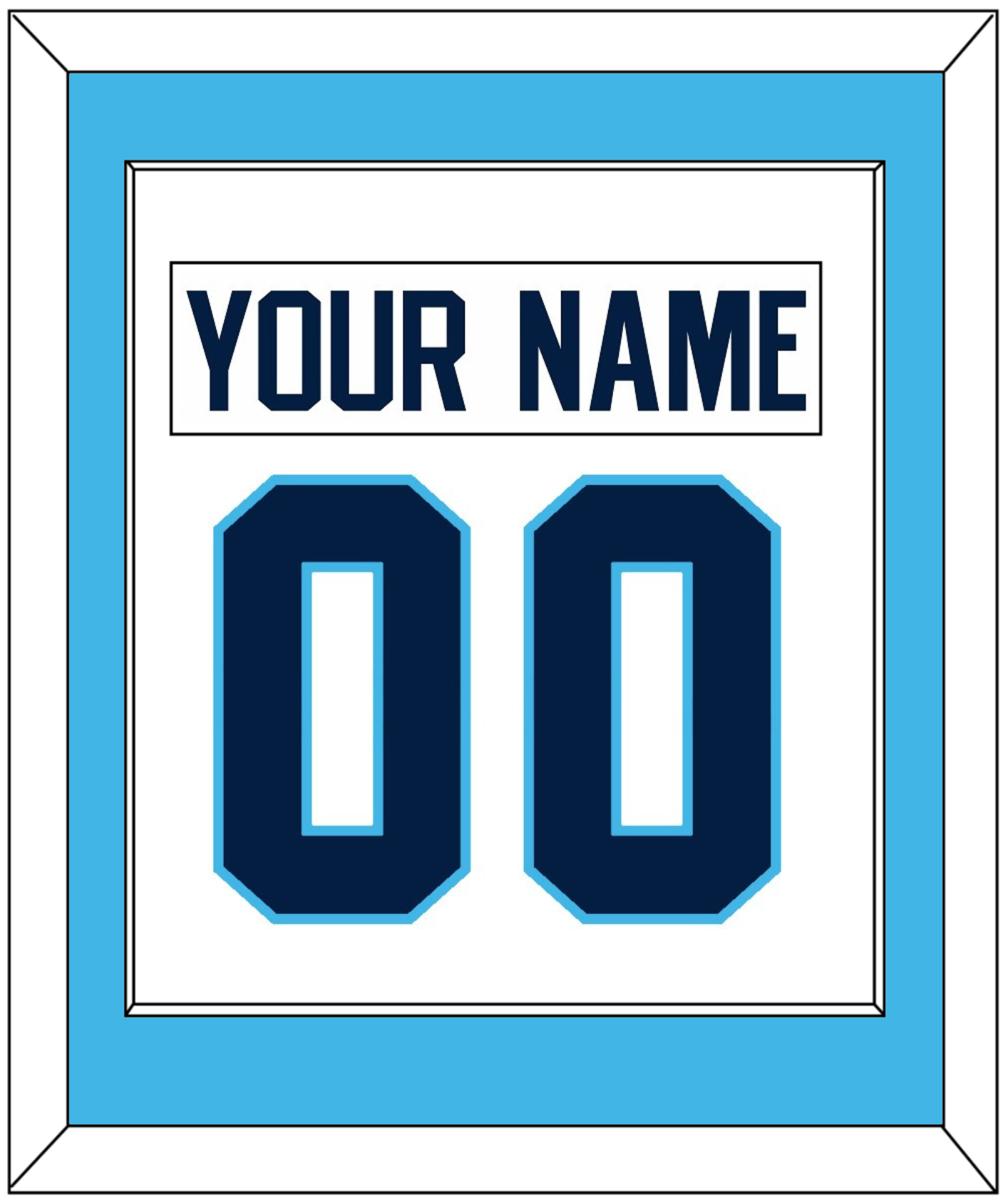 Pittsburgh Nameplate & Number (Back) Combined - Home White (1970-1972) - Essential Tier 1