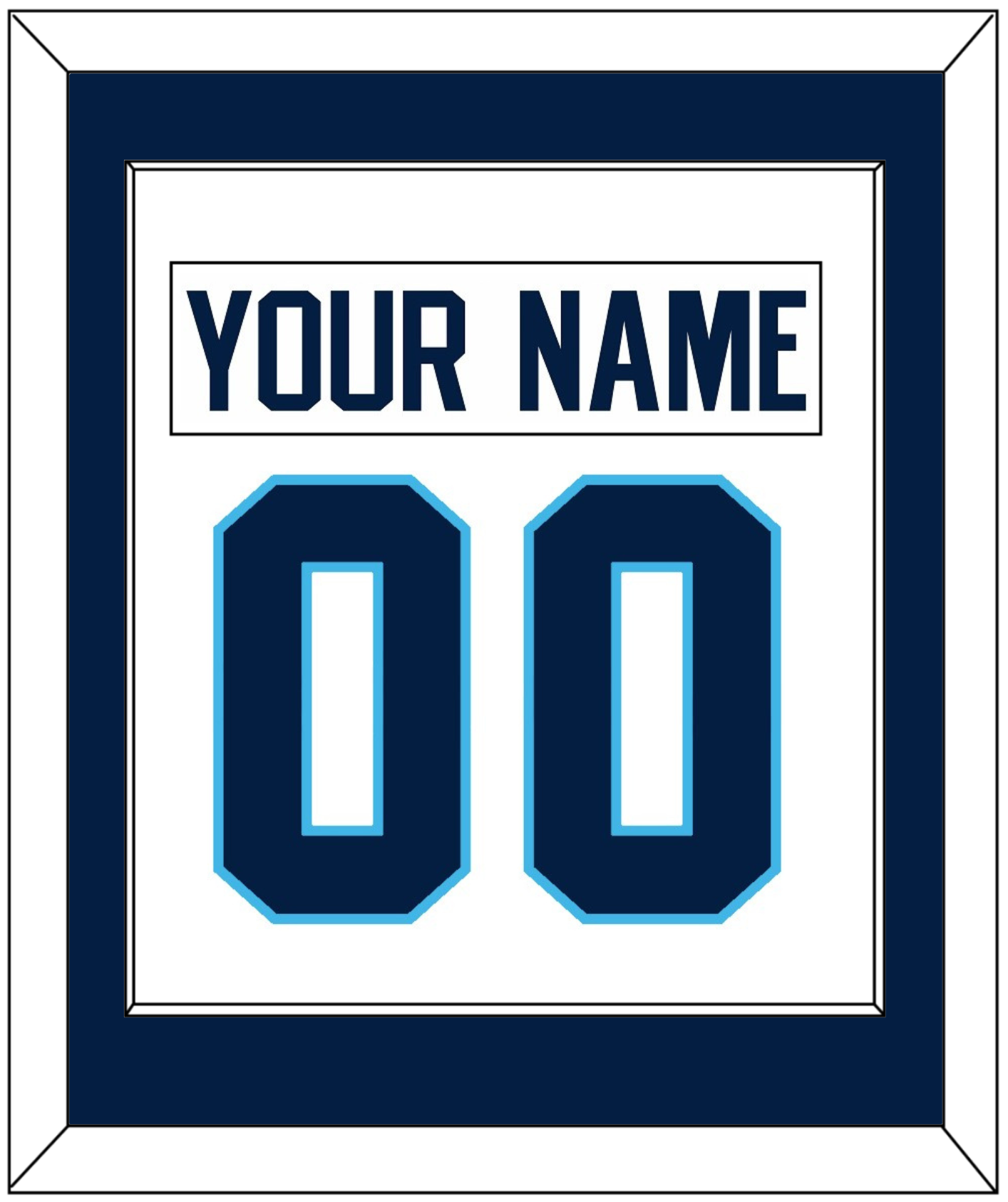 Pittsburgh Nameplate & Number (Back) Combined - Home White (1970-1972) - Essential Tier 2
