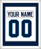 Pittsburgh Nameplate & Number (Back) Combined - Home White (1970-1972) - Single Mat 2