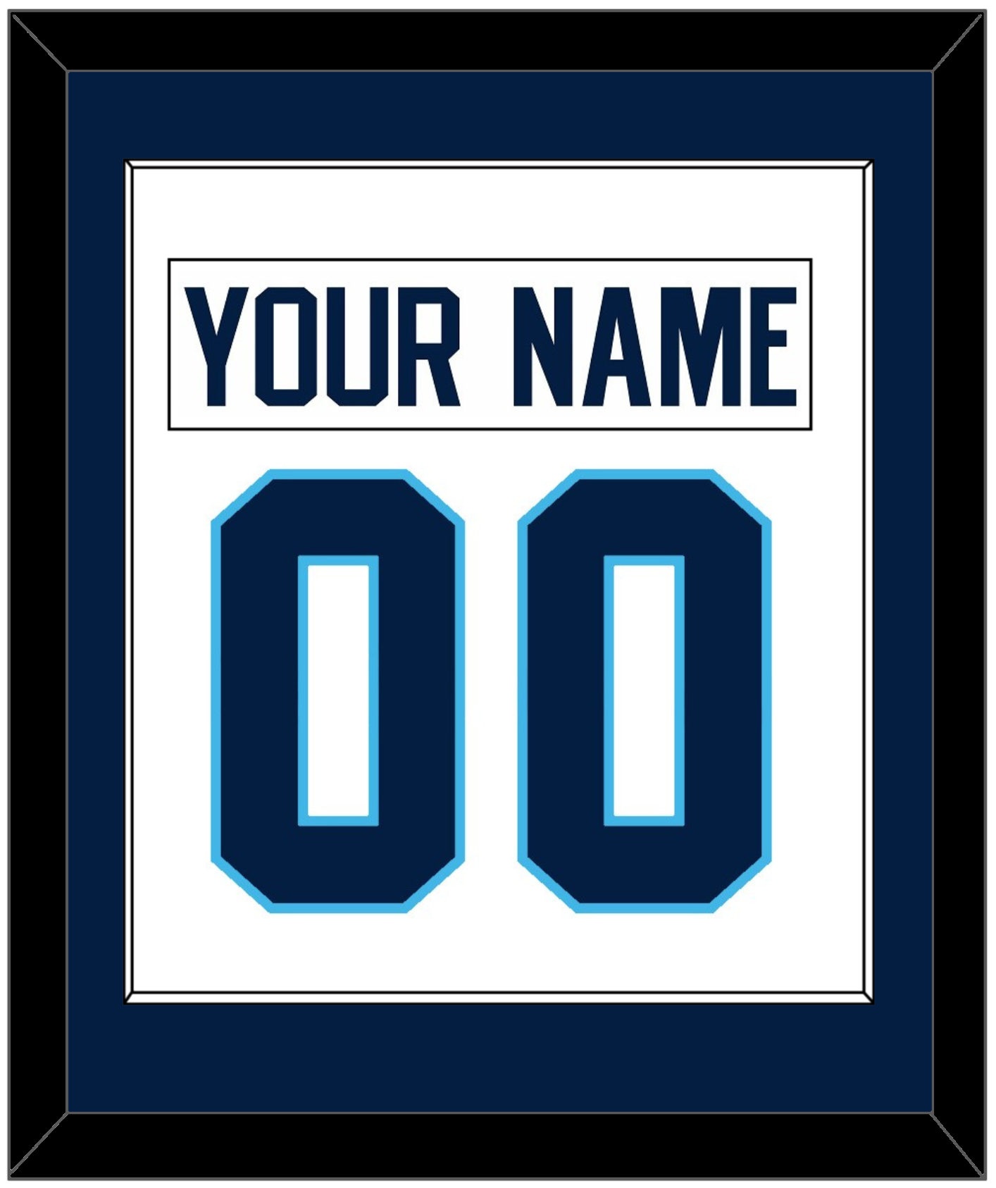 Pittsburgh Nameplate & Number (Back) Combined - Home White (1970-1972) - Essential Tier 2