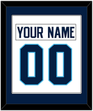 Pittsburgh Nameplate & Number (Back) Combined - Home White (1970-1972) - Single Mat 2