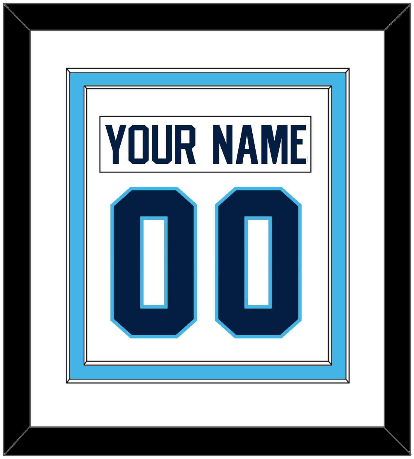 Pittsburgh Nameplate & Number (Back) Combined - Home White (1970-1972) - Signature Tier 1