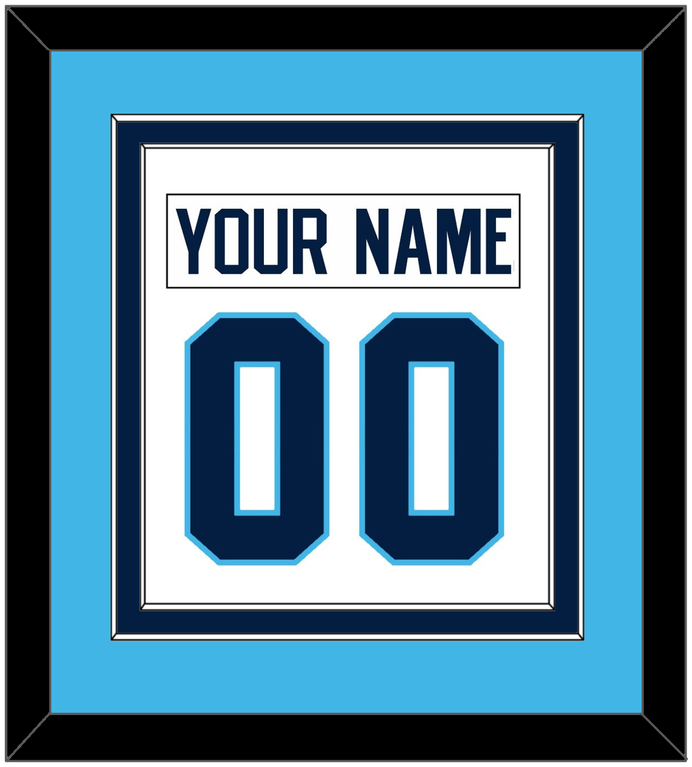 Pittsburgh Nameplate & Number (Back) Combined - Home White (1970-1972) - Signature Tier 2