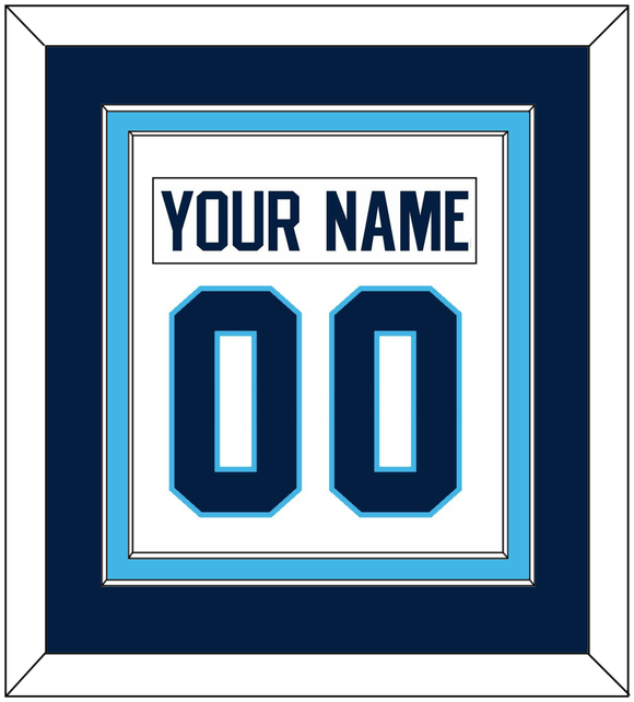 Pittsburgh Nameplate & Number (Back) Combined - Home White (1970-1972) - Double Mat 3