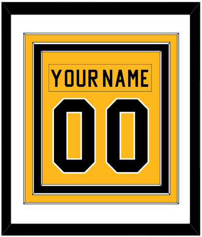 Pittsburgh Nameplate & Number (Back) Combined - Home Gold (1983-1984) - Premier Tier 1