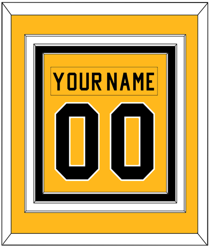 Pittsburgh Nameplate & Number (Back) Combined - Home Gold (1983-1984) - Premier Tier 2
