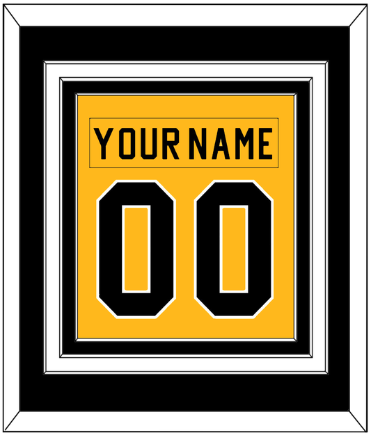 Pittsburgh Nameplate & Number (Back) Combined - Home Gold (1983-1984) - Premier Tier 2