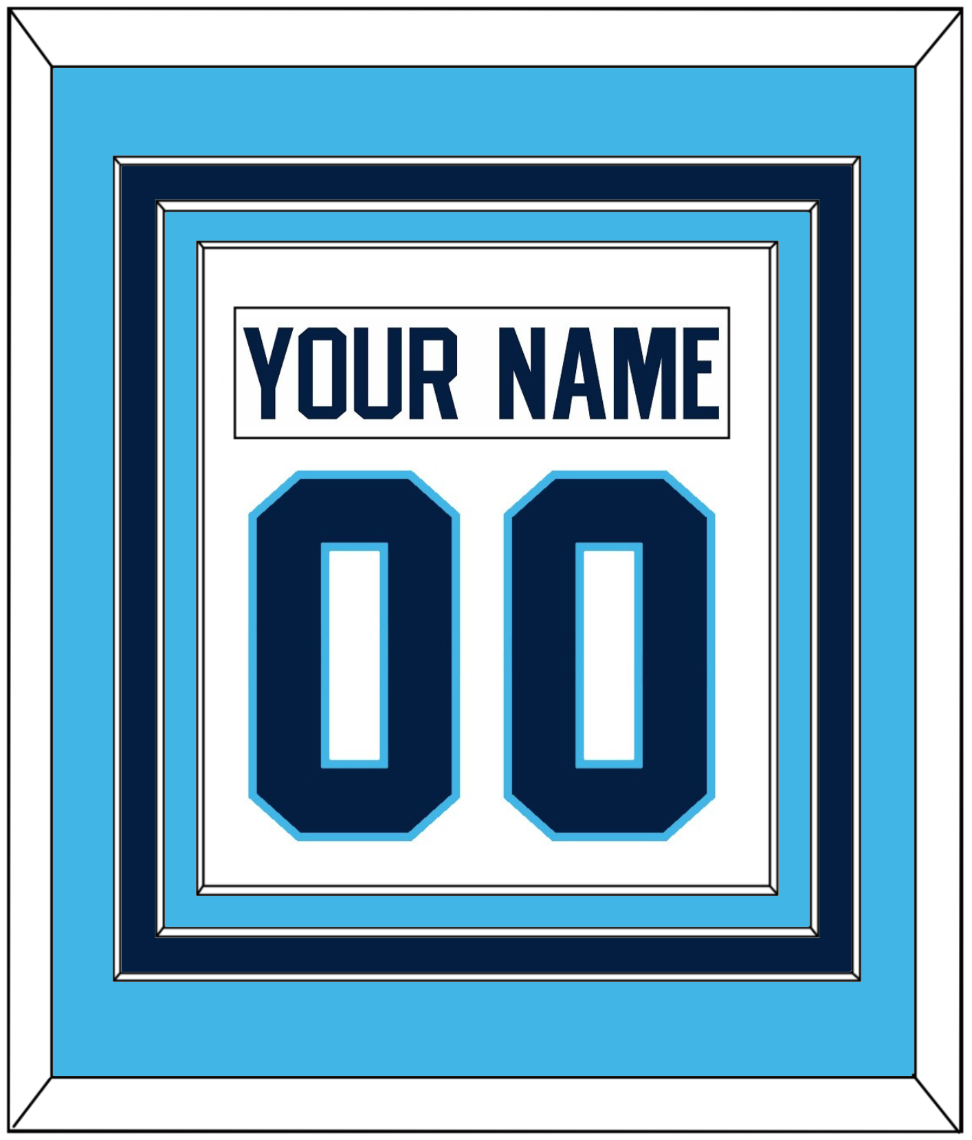Pittsburgh Nameplate & Number (Back) Combined - Home White (1970-1972) - Premier Tier 2