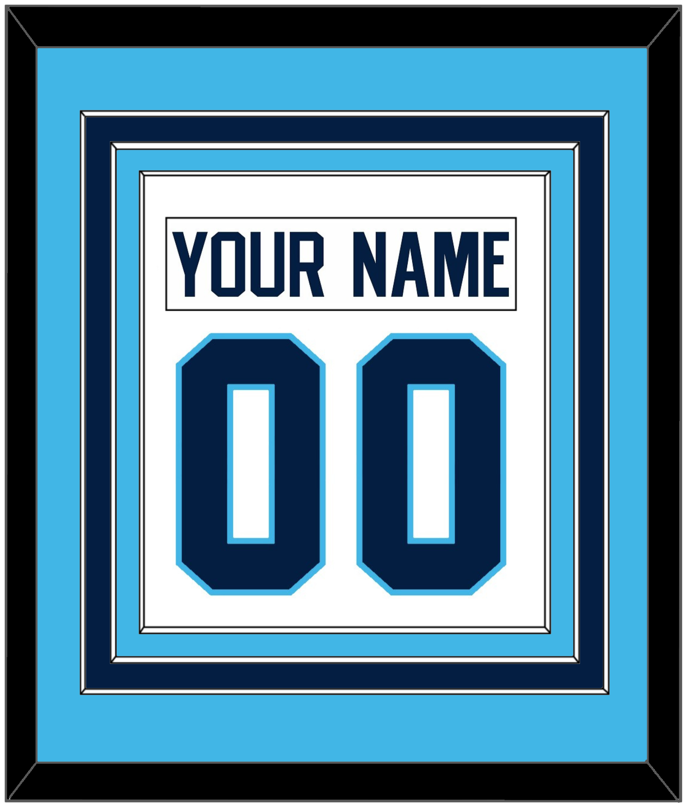 Pittsburgh Nameplate & Number (Back) Combined - Home White (1970-1972) - Premier Tier 2