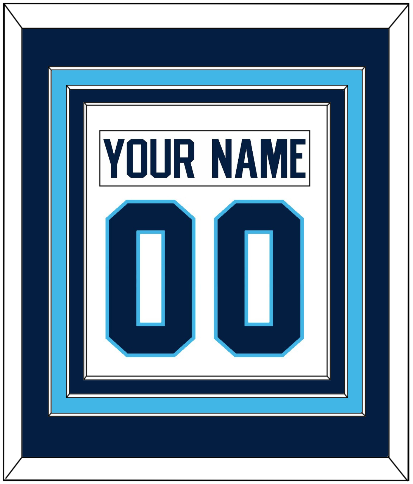 Pittsburgh Nameplate & Number (Back) Combined - Home White (1970-1972) - Premier Tier 3