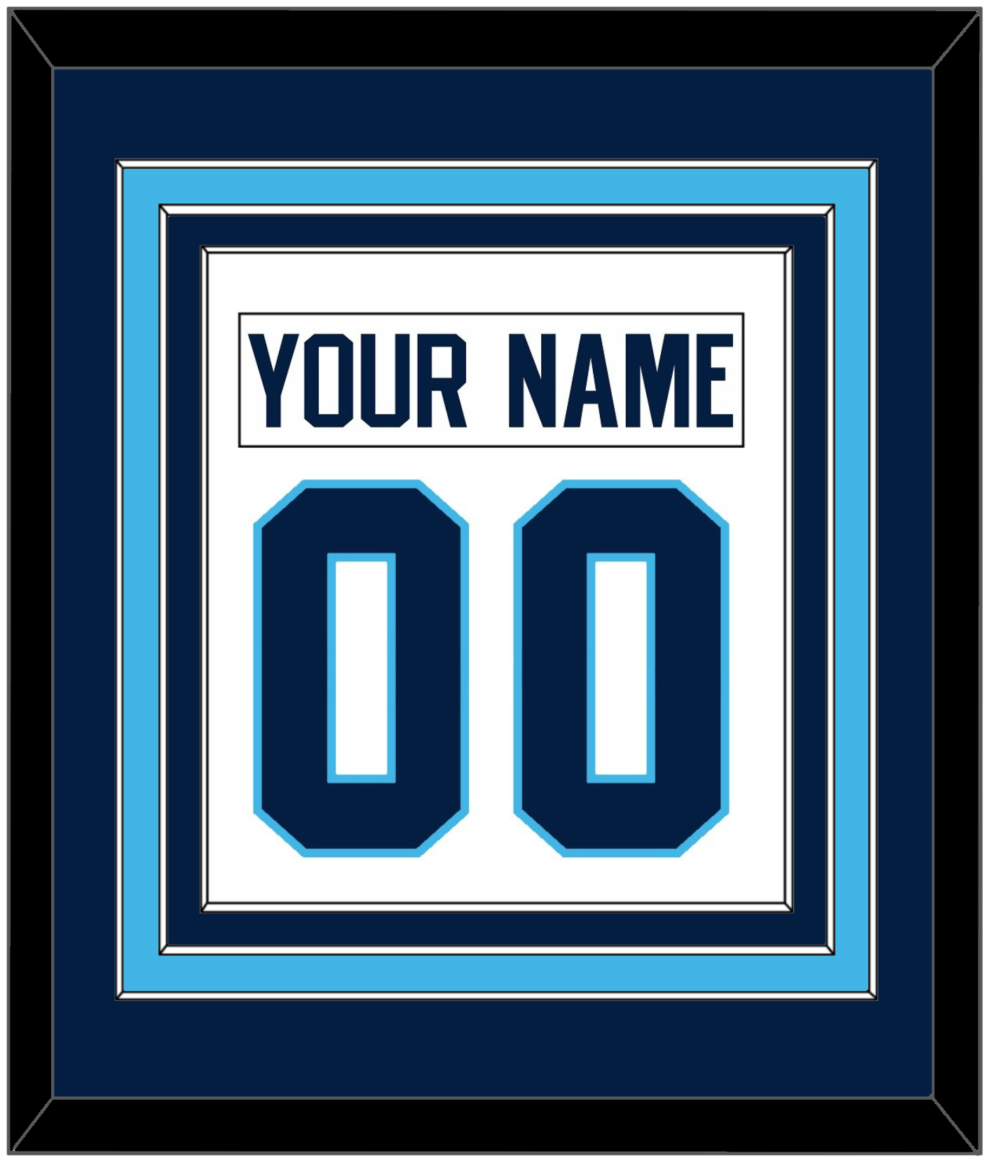Pittsburgh Nameplate & Number (Back) Combined - Home White (1970-1972) - Premier Tier 3