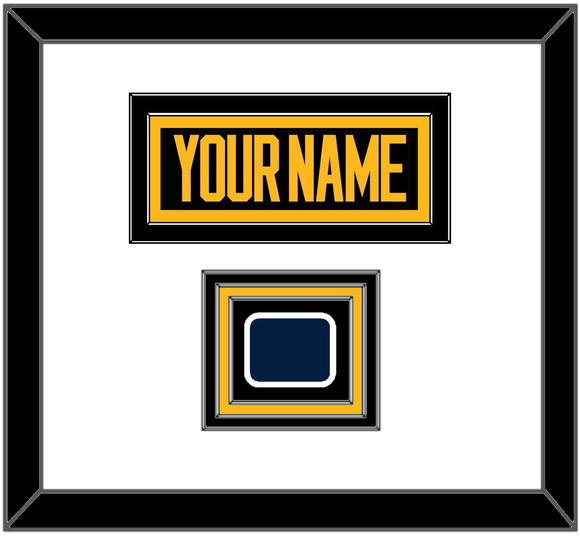 Pittsburgh Nameplate & 2019 Stadium Series Patch - Black Jersey - Triple Mat 1