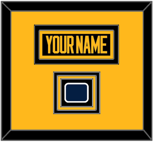 Pittsburgh Nameplate & 2019 Stadium Series Patch - Black Jersey - Triple Mat 2