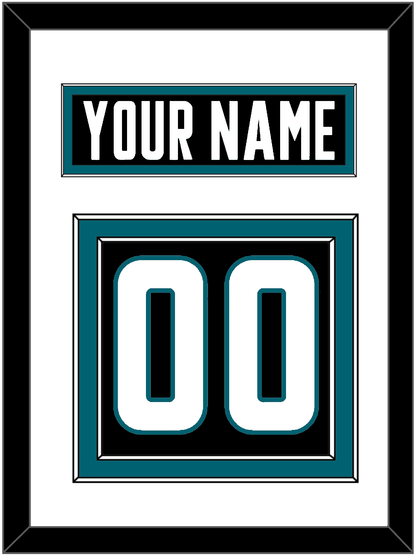 San Jose Nameplate & Number (Back) - Alternate Black - Signature Tier 1