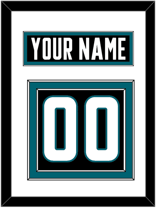 San Jose Nameplate & Number (Back) - Alternate Black - Signature Tier 1