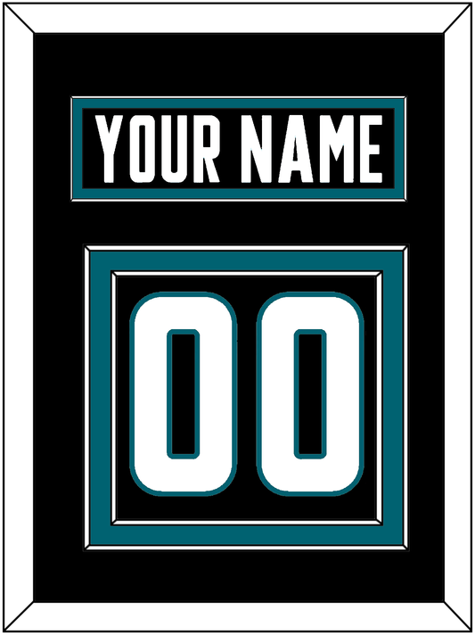 San Jose Nameplate & Number (Back) - Alternate Black - Signature Tier 2