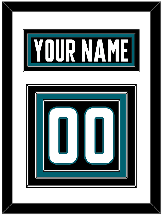 San Jose Nameplate & Number (Back) - Alternate Black - Premier Tier 1