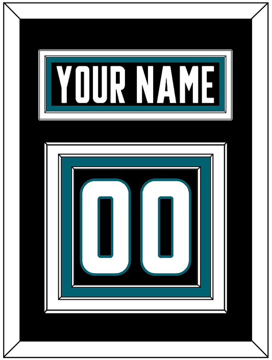 San Jose Nameplate & Number (Back) - Alternate Black - Premier Tier 2