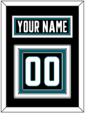 San Jose Nameplate & Number (Back) - Alternate Black - Triple Mat 2