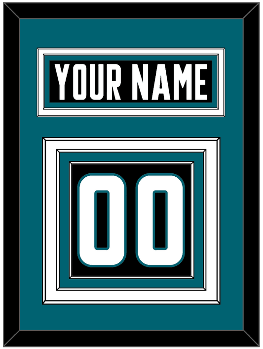 San Jose Nameplate & Number (Back) - Alternate Black - Premier Tier 3
