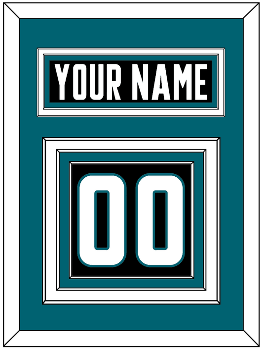 San Jose Nameplate & Number (Back) - Alternate Black - Premier Tier 3