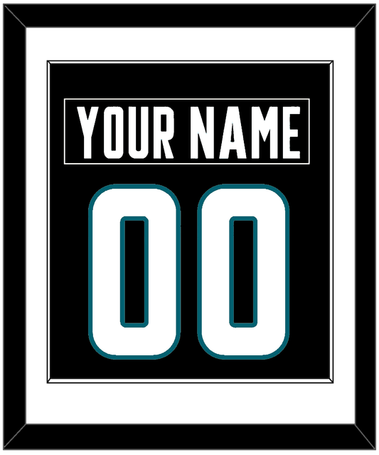 San Jose Nameplate & Number (Back) Combined - Alternate Black - Essential Tier 1