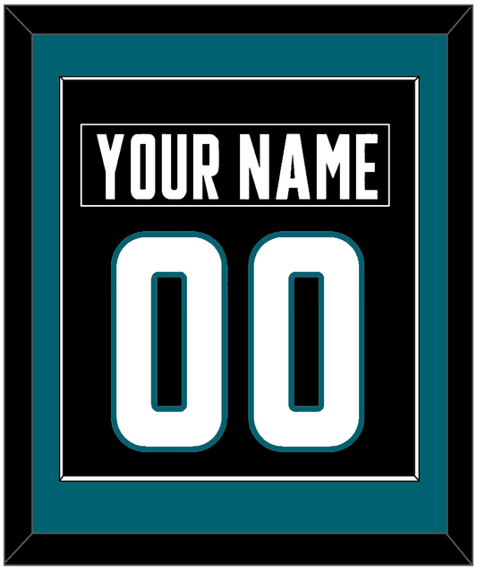 San Jose Nameplate & Number (Back) Combined - Alternate Black - Essential Tier 2