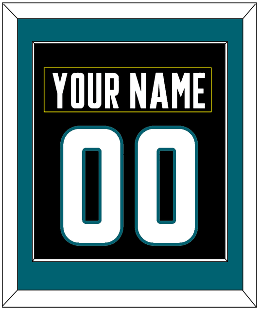 San Jose Nameplate & Number (Back) Combined - Alternate Black - Essential Tier 2