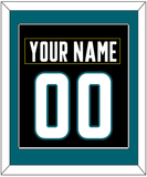 San Jose Nameplate & Number (Back) Combined - Alternate Black - Single Mat 2