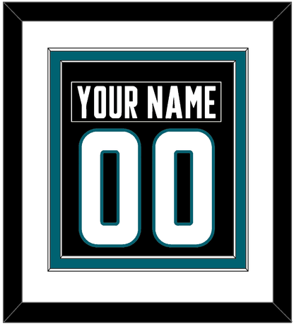 San Jose Nameplate & Number (Back) Combined - Alternate Black - Signature Tier 1