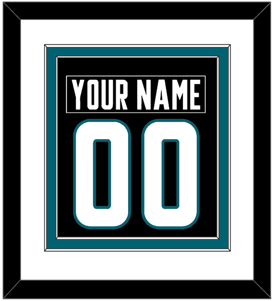 San Jose Nameplate & Number (Back) Combined - Alternate Black - Signature Tier 1