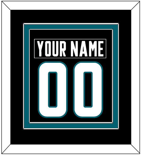 San Jose Nameplate & Number (Back) Combined - Alternate Black - Signature Tier 2