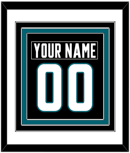 San Jose Nameplate & Number (Back) Combined - Alternate Black - Premier Tier 1