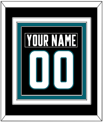 San Jose Nameplate & Number (Back) Combined - Alternate Black - Premier Tier 2