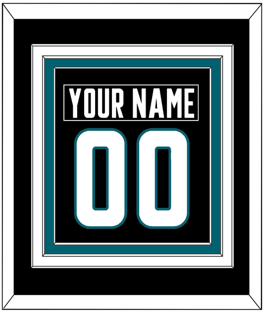 San Jose Nameplate & Number (Back) Combined - Alternate Black - Premier Tier 2