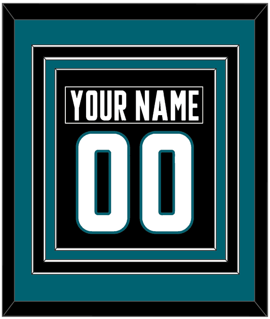 San Jose Nameplate & Number (Back) Combined - Alternate Black - Premier Tier 3