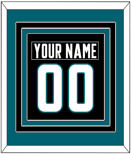 San Jose Nameplate & Number (Back) Combined - Alternate Black - Premier Tier 3