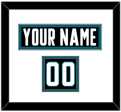 San Jose Nameplate & Number (Shoulder) - Alternate Black - Signature Tier 1