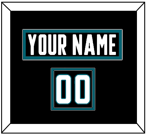 San Jose Nameplate & Number (Shoulder) - Alternate Black - Signature Tier 2