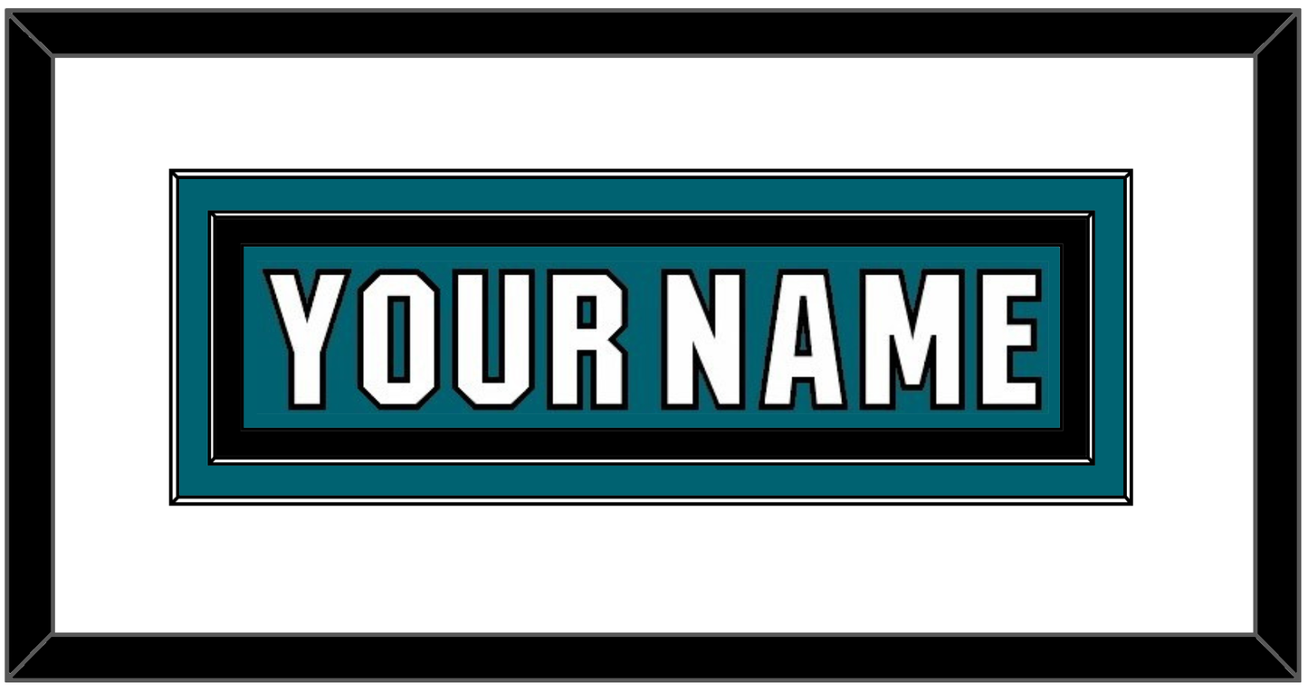 San Jose Nameplate - Home Teal (2017-2022) - Signature Tier 1