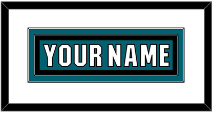 San Jose Nameplate - Home Teal (2017-2022) - Signature Tier 1