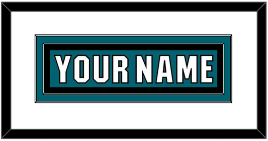 San Jose Nameplate - Home Teal (2017-2022) - Signature Tier 1