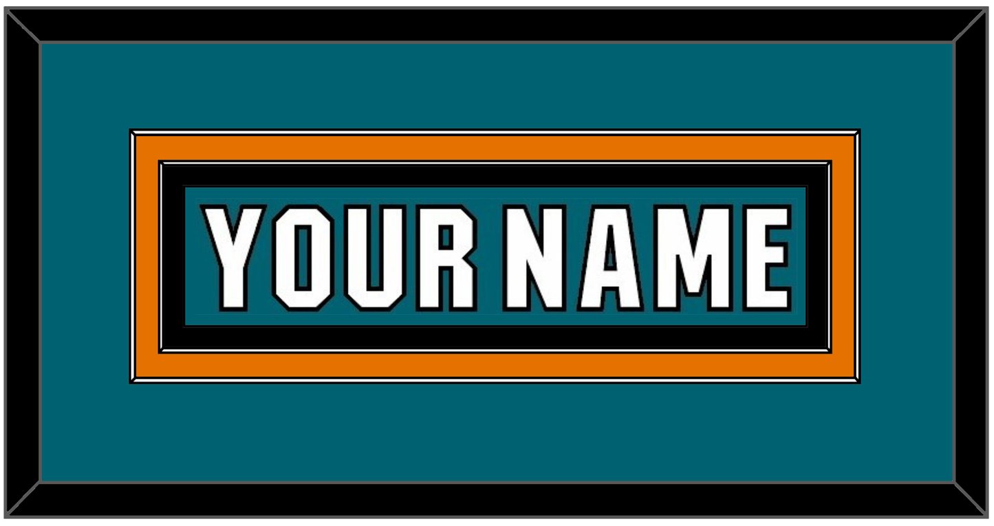 San Jose Nameplate - Home Teal (2017-2022) - Signature Tier 2