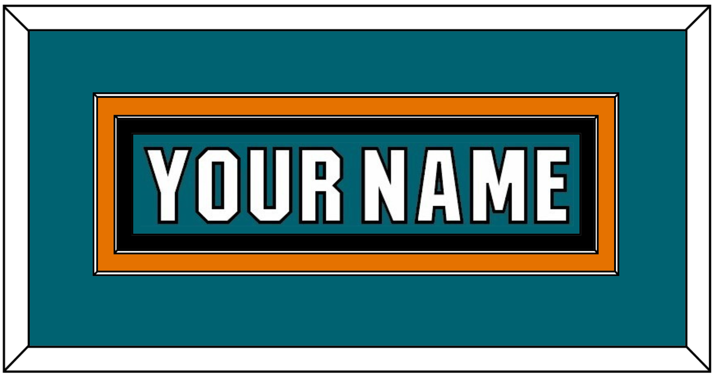 San Jose Nameplate - Home Teal (2017-2022) - Signature Tier 2