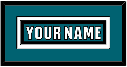San Jose Nameplate - Home Teal (2017-2022) - Signature Tier 3