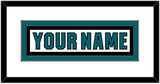 San Jose Nameplate - Road White (2017-2022) - Double Mat 1