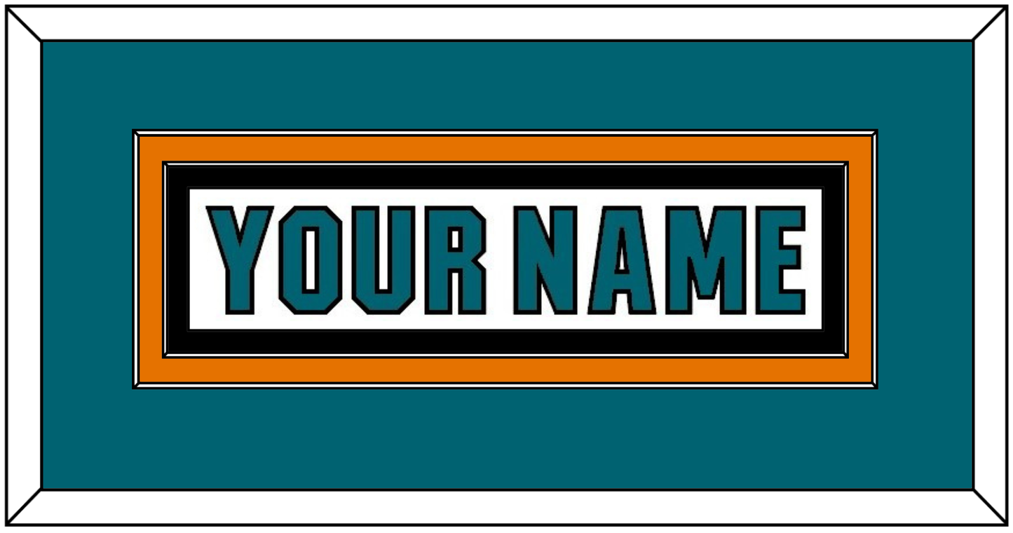 San Jose Nameplate - Road White (2017-2022) - Signature Tier 2