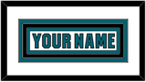 San Jose Nameplate - Road White (2017-2022) - Triple Mat 2