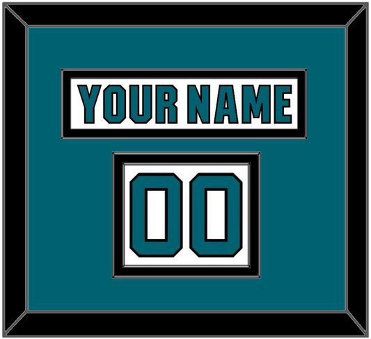 San Jose Nameplate & Number (Shoulder) - Road White (2017-2022) - Signature Tier 2