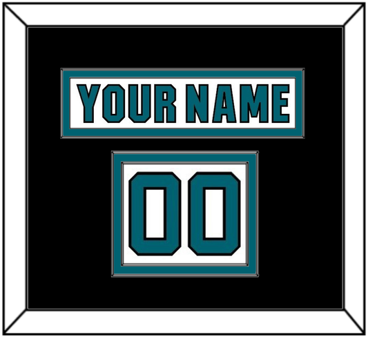 San Jose Nameplate & Number (Shoulder) - Road White (2017-2022) - Signature Tier 3